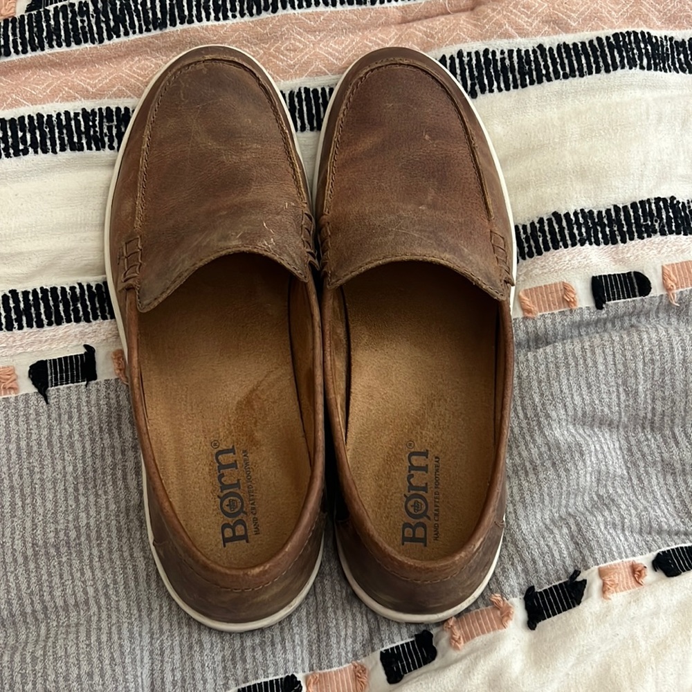 Born leather slip on men’s shoes
